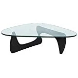 LeisureMod Imperial Triangle Coffee Table, Black