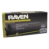 SAS Safety Disposable Extra Large Black Gloves, 100 Gloves each Pack (Pack of 10)
