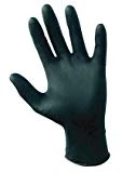 SAS Safety 66518 Raven 6 mil Black Nitrile Disposable Gloves - Large - 10 Pack(100 Gloves per Box)