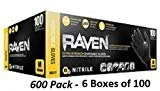 SAS Raven Examination Grade Disposable Nitrile Gloves (600 Pack) (Medium)