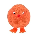 CMrtew 6CM Novelty Flashing Puffer Chickens Squidgy Sensory Toy Activity and Play Ball Squeeze Squishy Slime Funny Squishys Brinquedos (Random)