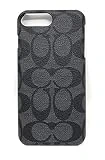 Coach Signature Coated Canvas Phone Case for iPhone 8 Plus/iPhone 7 Plus (Grey)
