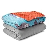 Sweetzer & Orange Adult Weighted Blanket 20lbs Heavy Blanket, Best for 180-250lb - Warming and Cooling Weighted Comforter - Soft, Calm Blanket for Summer with Soothing Weight-50x78