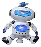MazaaShop Digital Dancing Warrior Robot Toy Figure with Colorful Rotating Lights, Music, Dancing Action, 360 Spins