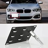 JahyShow Front Bumper Tow Hook License Plate Mount Bracket Holder Bolt On For BMW E82 E88 E90 E91 E92 E93 E70 E71 128i 135i 1M 325i 328i 330i 335i M3 X 5 X6