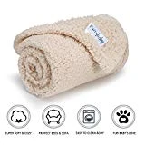 furrybaby Premium Fluffy Fleece Dog Blanket, Soft and Warm Pet Throw for Dogs & Cats (Small (24 * 32'), Beige Blanket)