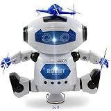 Kidsthrill Dancing Robot -Musical and Colorful Flashing Lights Kids Fun Toy Figure - Spins and Side Steps